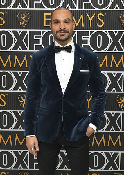 Michael Mando from Better Call Saul on the red carpet at the 75th Emmy Awards