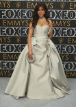 Charmaine De Grate from Daisy Jones &amp; The Six on the red carpet at the 75th Emmy Awards 