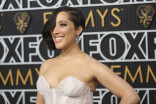 Robin Thede from the A Black Lady Sketch Show on the red carpet at the 75th Emmy Awards
