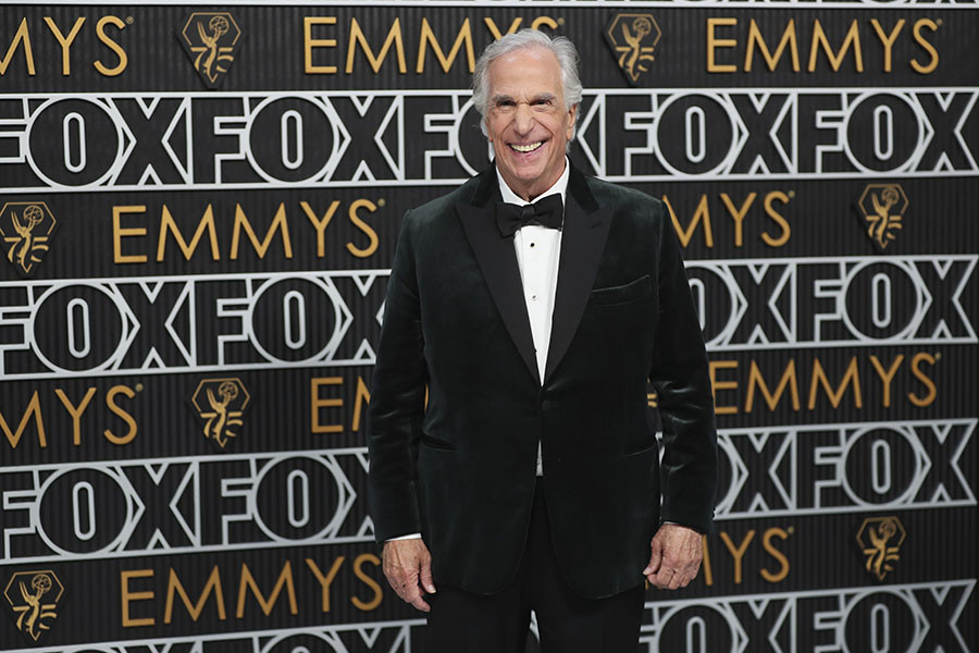 Henry Winkler from Barry on the red carpet at the 75th Emmy Awards 