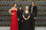 Ashley Lyle, Karen Lyle, Susanne Nickerson and Bart Nickerson from Yellowjackets on the red carpet at the 75th Emmy Awards