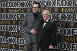 Bill Hader and Henry Winkler from Barry on the red carpet at the 75th Emmy Awards