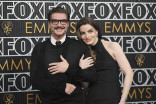 Pedro Pascal from The Last of Us and Lux Pascal on the red carpet at the 75th Emmy Awards