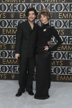 Will Sharpe from The White Lotus and Sophia Di Martino on the red carpet at the 75th Emmy Awards