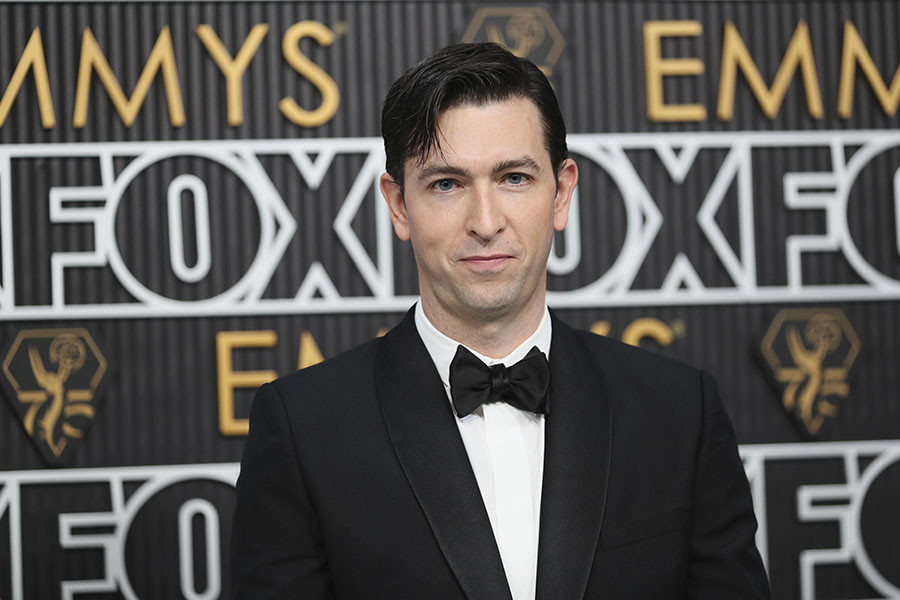 Nicholas Braun from Succession on the red carpet at the 75th Emmy Awards 