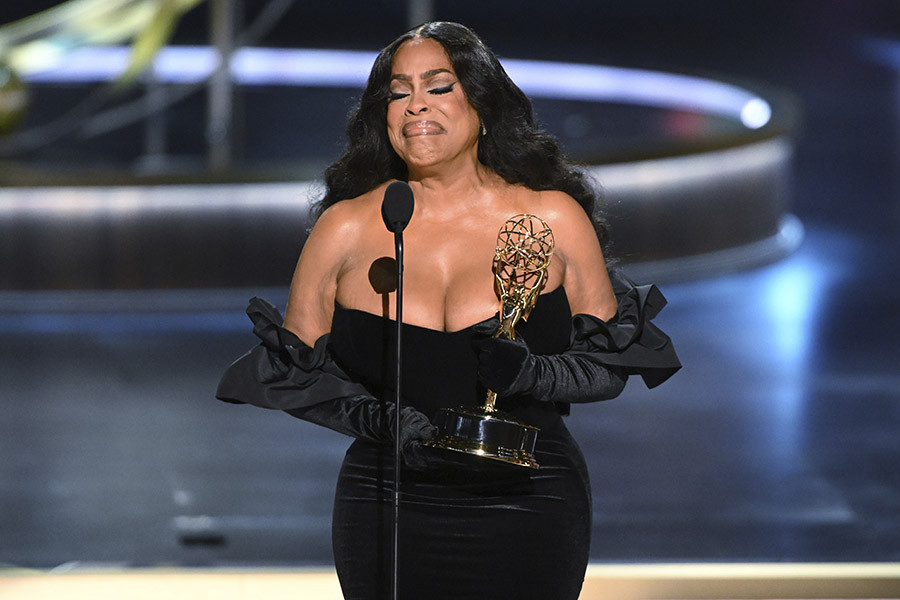 Niecy Nash-Betts accepts the Outstanding Supporting Actress in a Limited or Anthology Series or Movie award for Dahmer - Monster: The Jeffrey Dahmer Story at the 75th Emmy Awards