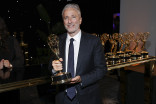 Jon Stewart of The Daily Show with the award for Outstanding Talk Series at the 76th Emmy Awards Governors Gala