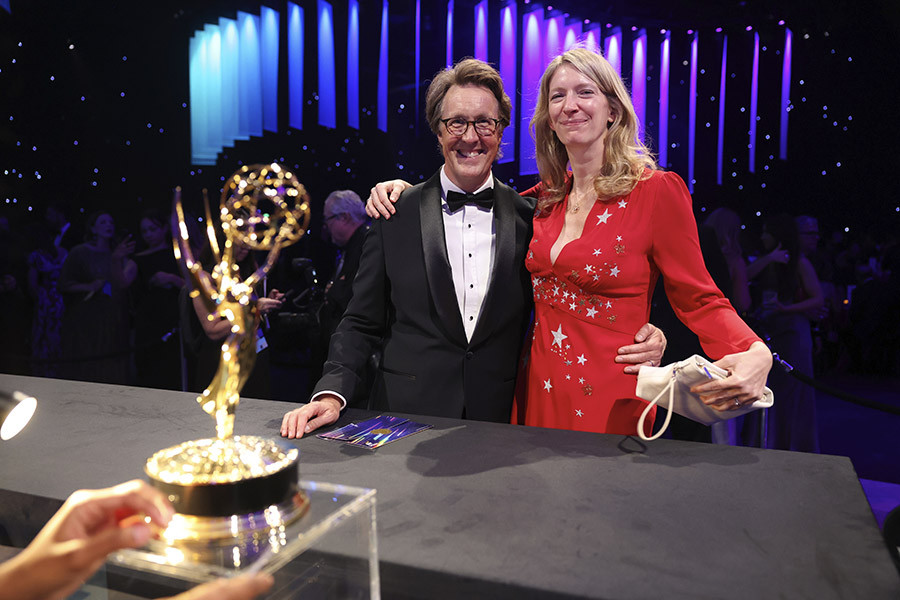 Will Smith of Slow Horses, winner of Outstanding Writing for a Drama Series at the 76th Emmy Awards Governors Gala