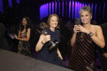Jodie Foster, winner of Outstanding Lead Actress in a Limited or Anthology Series or Movie for True Detective: Night Country, and guests at the 76th Emmy Awards Governors Gala 