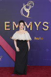 Caillin Puente of Shōgun on the red carpet at the 76th Emmy Awards