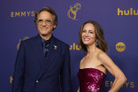 Robert Downey Jr. and Susan Downey on the red carpet at the 76th Primetime Emmy Awards