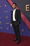 Saamer Usmani of 3 Body Problem on the red carpet at the 76th Emmy Awards