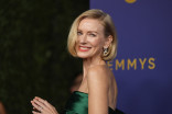 Naomi Watts on the red carpet at the 76th Emmy Awards