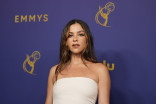 Paulina Davila on the red carpet at the 76th Emmy Awards