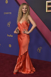 Juno Temple from Ted Lasso on the red carpet at the 76th Emmy Awards
