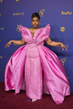 Amber Chardae Robinson on the red carpet at the 76th Emmy Awards