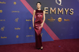 Sea Shimooka of 3 Body Problem on the red carpet at the 76th Emmy Awards 
