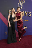 Marlo Kelly and Sea Shimooka of 3 Body Problem on the red carpet at the 76th Emmy Awards
