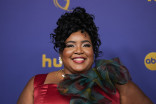 Dulce Sloan of The Great North on the red carpet at the 76th Emmy Awards 