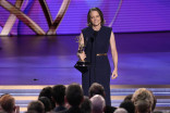 Jodie Foster of True Detective: Night Country accepts the award for Outstanding Lead Actress in a Limited or Anthology Series or Movie at the 76th Emmy Awards