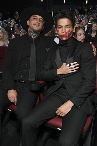 D'Pharaoh Woon-A-Tai of Reservation Dogs, and guest at the 76th Emmy Awards