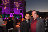 Rami Malek and Pete Hammond at the Performers Peer Group Celebration, August 22, 2016, at the Montage Beverly Hills in Beverly Hills, California.