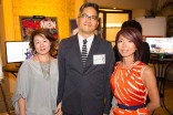 Ray Yamagata, Chikako Suzuki and guest at the Art Directors/Set Decorators Nominee Reception in Beverly Hills, California.