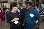 Rebecca Sugar and Ian Jones-Quarty at the Animation and Children's Programming Nominee Reception August 28, 2015, at the Montage in Beverly Hills, California.