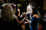 The cast speaks to the press on the red carpet at An Evening with The Fosters in Los Angeles, California.