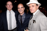 Richard Jenkins, Michael Kelly, and Bradley Whitford at the Performers Nominee Reception September 19, 2015, at the Pacific Design Center in Los Angeles, California.