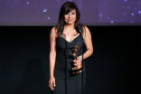 Sandra Alvarado accepts an award at the L.A. Area Emmy Awards presented at the Television Academy&#039;s Wolf Theatre at the Saban Media Center on Saturday, July 22, 2017, in North Hollywood, California.