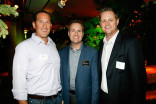 Sean Basser, Television Academy President and COO Maury McIntyre and Dave Andrews at the Interactive Media Peer Group Nominee Reception in North Hollywood, California.