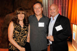 Shelley and Christian LaFountaine with Brian Armstrong at the Cinematographers/Electronic Production Nominee Reception in North Hollywood, California.