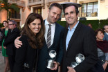 Maria Shriver, Andy Tennant, and Bob Woodruff with their awards at the awards presentation at the Eighth Annual Television Academy Honors, May 27 at the Montage Beverly Hills.