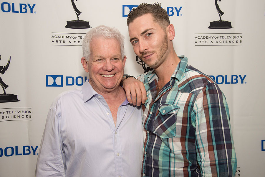 Spike Jones, Jr. and Taylor Jones at the Sound and Sound Editors nominee reception September 10, 2015 in Los Angeles, California.