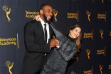 Stephen &quot;tWitch&quot; Boss and Allison Holker arrive at &quot;Whose Dance Is It Anyway?&quot; February 16, 2017, at the Saban Media Center in North Nollywood, California.
