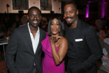 Sterling K. Brown, Niecy Nash, and Colman Domingo at the Performers Peer Group Celebration, August 22, 2016, at the Montage Beverly Hills in Beverly Hills, California.