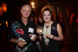 Steve LaPorte and Patricia Messina at the Makeup/Hairstylists Nominee Reception in North Hollywood, California. 