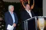 Television Academy governors Stuart Bass, A.C.E. and Scott Boyd, A.C.E. at the Picture Editors nominee reception September 2, 2015 in Los Angeles, California.