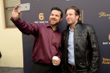 Guests take a selfie at the Got Your 6 Storytellers event, November 10, 2015, in Los Angeles, California.