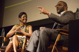 Tamron Hall and Tyler Perry at the Television Academy&#039;s first member event in Atlanta, &quot;A Conversation with Tyler Perry,&quot; at the Woodruff Arts Center on Thursday, May 4, 2017.