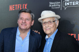 Ted Sarandos and Norman Lear arrive at The Power of TV: A Conversation with Norman Lear and One Day at a Time, presented by the Television Academy Foundation and Netflix in celebration of the Foundation&#039;s 20th Anniversary of THE INTERVIEWS: An Oral Histor
