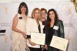 Television Academy governors Terry Ann Gordon and Sue Bub with Allyson Fanger and Lauren Morelli at the 10th Annual Art of Television Costume Design Exhibition opening at the FIDM Museum &amp; Galleries on the Park on Saturday, July 30, 2015, in Los Angeles.