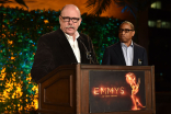 Television Academy governors Tim Gibbons and Hayma Washington at the producers nominee reception, September 15, 2016, at the Montage in Beverly Hills, California.