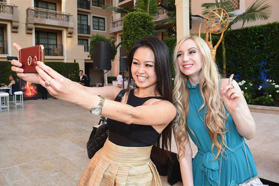Ting Ho and Agnes Garbowska at the Executive Peer Group celebration at the Montage Beverly Hills, August 23, 2016.