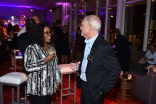 Tonya Potzin and Television Academy governor Steve Venezia at the Sound Editing and Sound Mixing nominee reception, September 8, 2016 at the Saban Media Center in North Hollywood, California.