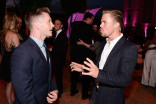 Travis Wall and Derek Hough chat at the 2015 Choreography Nominee Reception, August 30, 2015, at the Montage in Beverly Hills.