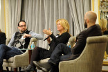 Tim Walsh, Collette Sunderman and David Lyerly at The Business of Voiceover in New York City.