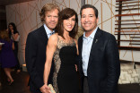 William H. Macy, Felicity Huffman, and Television Academy Chairman and CEO Bruce Rosenblum at the Performers Nominee Reception September 19, 2015, at the Pacific Design Center in Los Angeles, California.