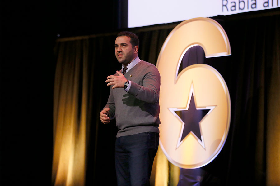 Zack Bacci speaks at the Got Your Six &quot;Storytellers&quot; event at the Television Academy&#039;s Wolf Theatre at the Saban Media Center on Tuesday, November 1, 2016, in North Hollywood, California.